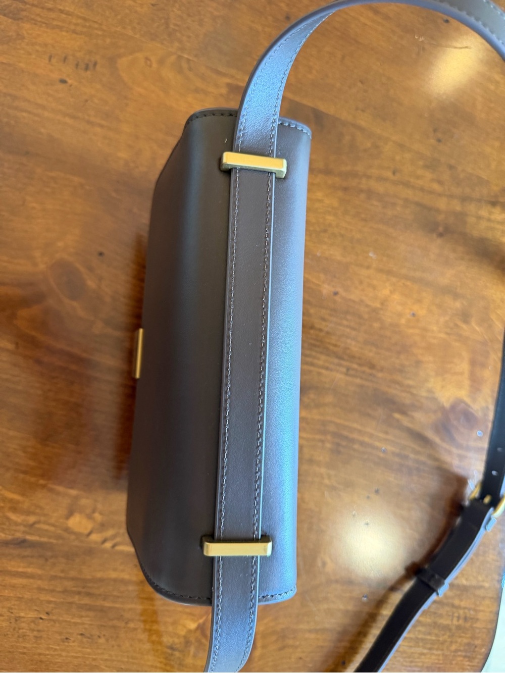 Quince Italian Leather Box Shoulder Bag - Picture 7 of 10